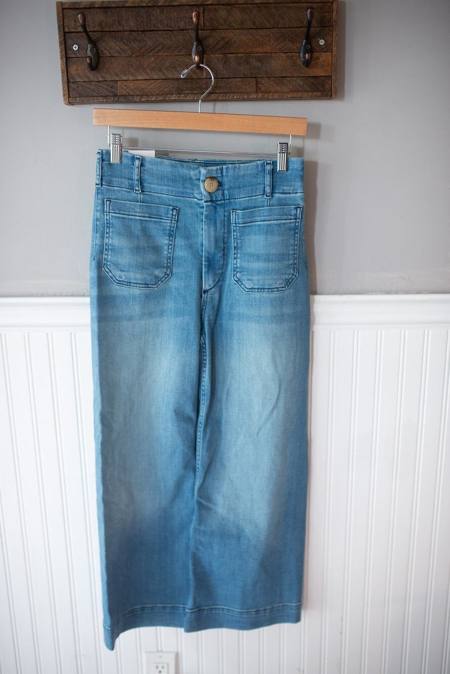 Anthropologie The Denim Colette Cropped Wide-Leg Jeans MISSING SIZE????